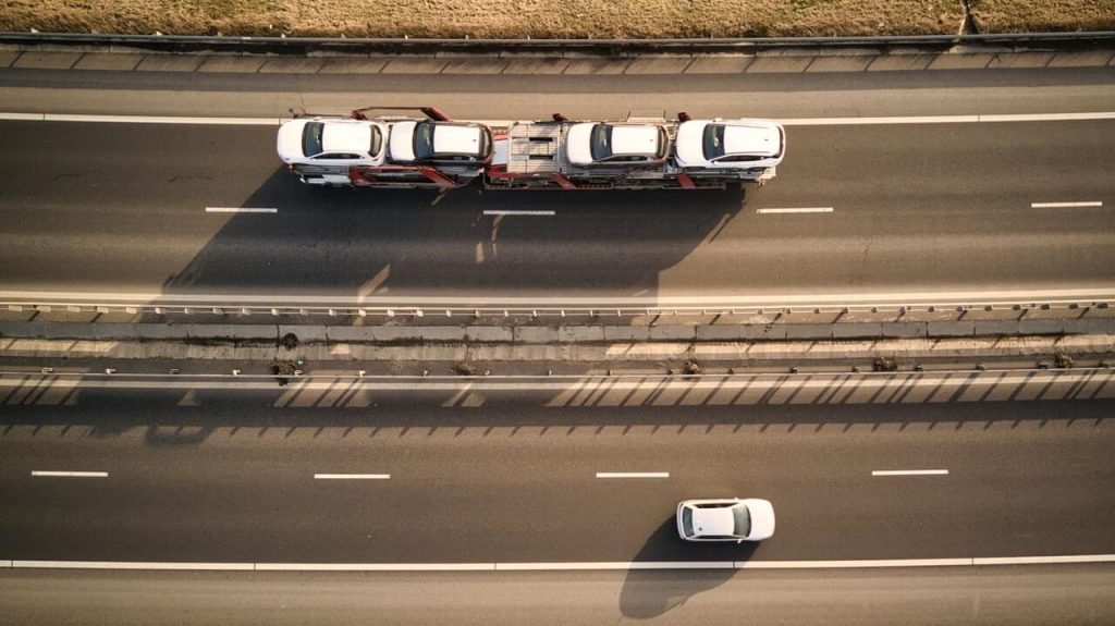 the tow truck for car transport